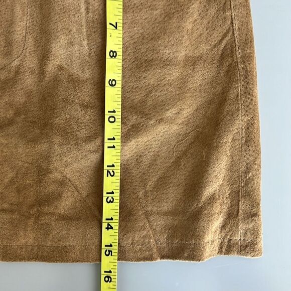 NWT Blank NYC Genuine Leather Real Suede Mini Skirt Size 27 - Picture 10 of 11